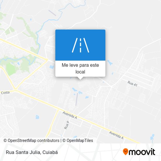 Rua Santa Julia mapa
