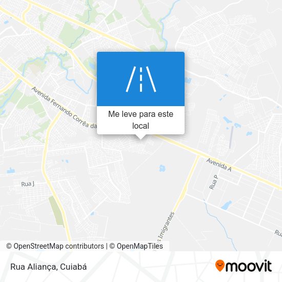 Rua Aliança mapa