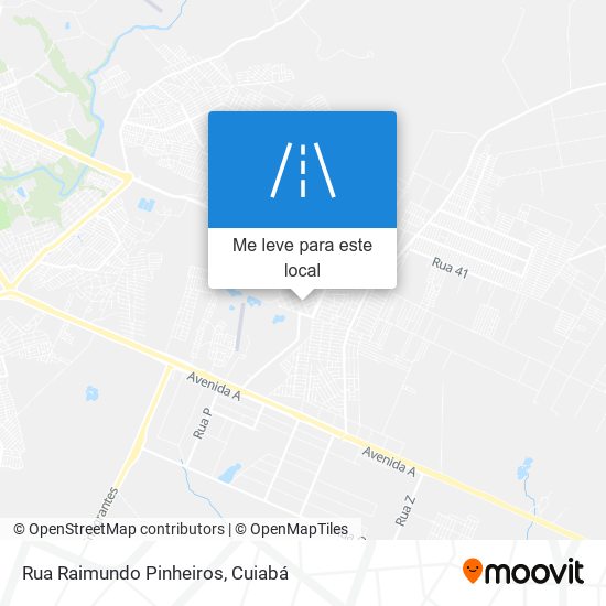 Rua Raimundo Pinheiros mapa