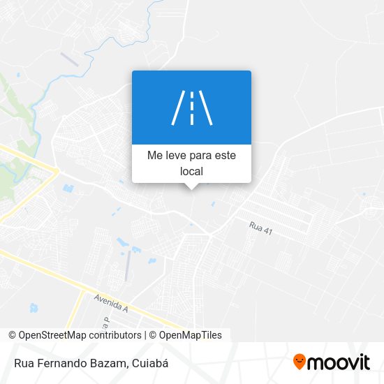 Rua Fernando Bazam mapa