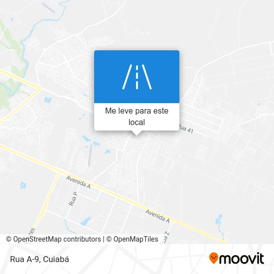 Rua A-9 mapa