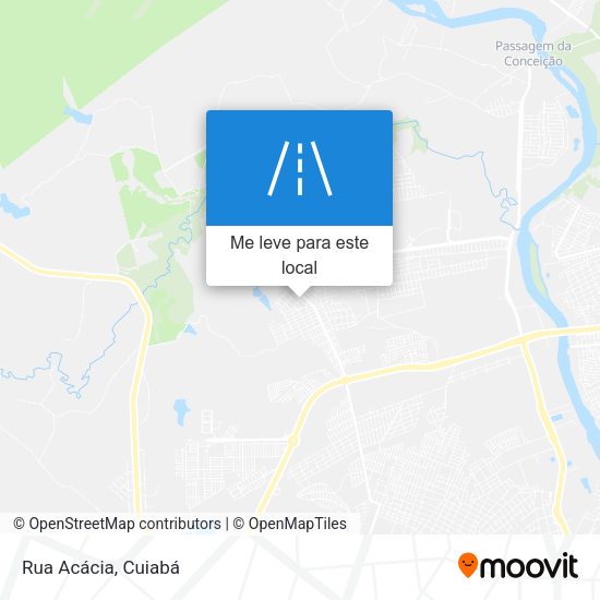 Rua Acácia mapa