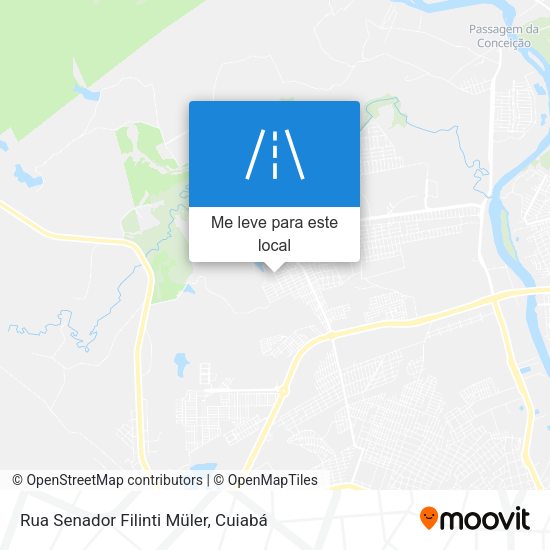 Rua Senador Filinti Müler mapa