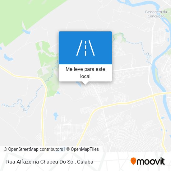 Rua Alfazema Chapéu Do Sol mapa