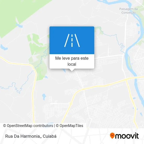 Rua Da Harmonia, mapa