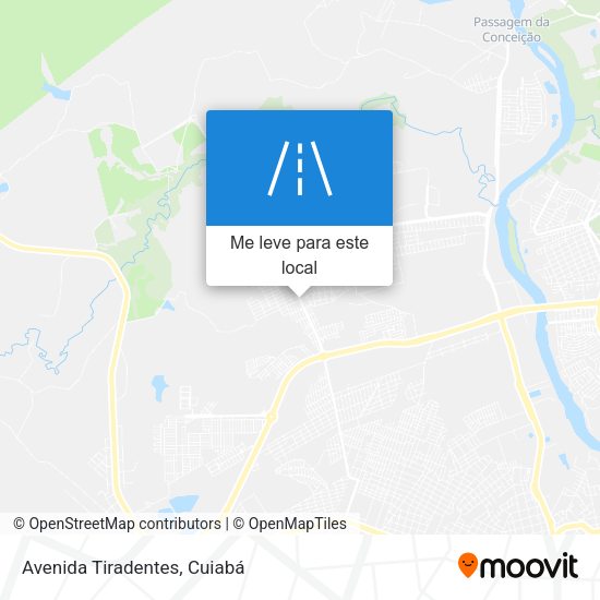 Avenida Tiradentes mapa