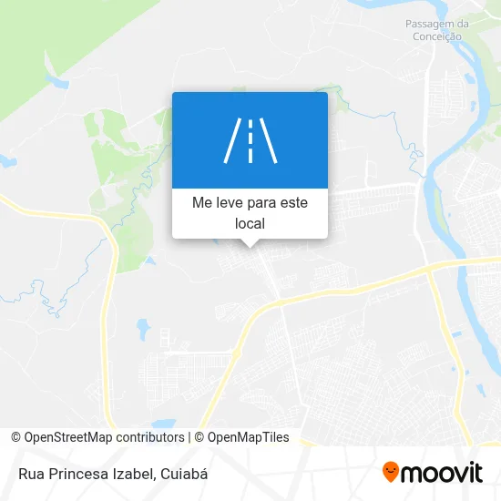 Rua Princesa Izabel mapa