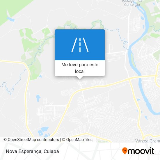 Nova Esperança mapa