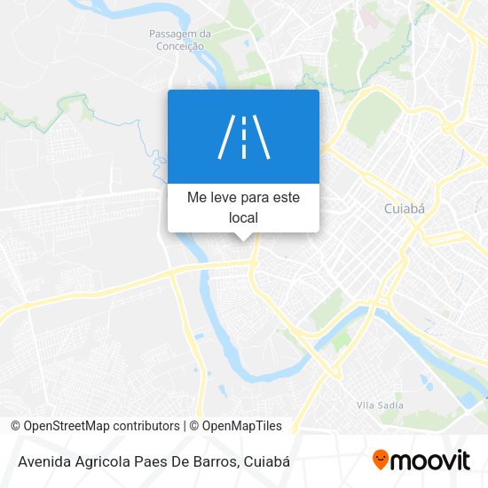Avenida Agricola Paes De Barros mapa