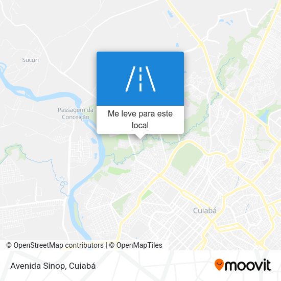 Avenida Sinop mapa