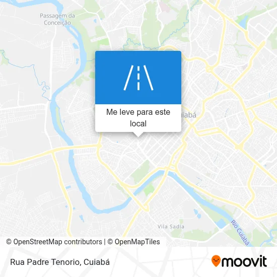 Rua Padre Tenorio mapa