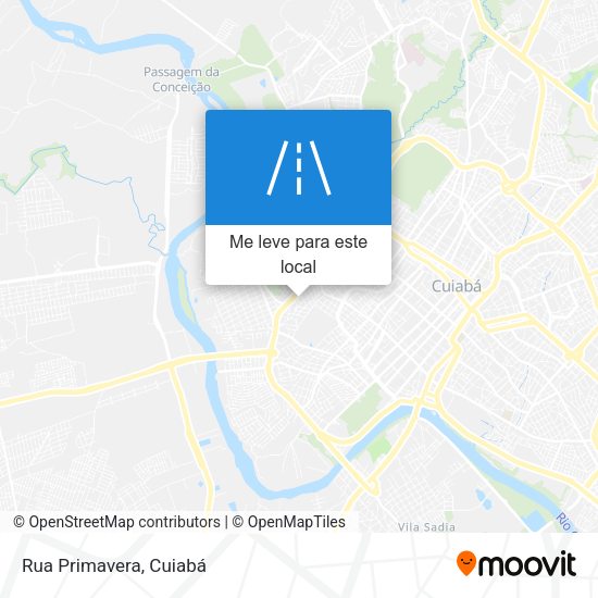 Rua Primavera mapa