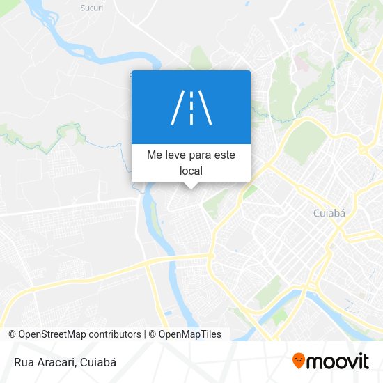 Rua Aracari mapa