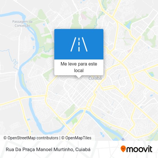 Rua Da Praça Manoel Murtinho mapa