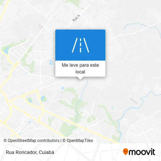 Rua Roncador mapa