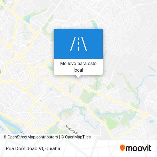Rua Dom João VI mapa