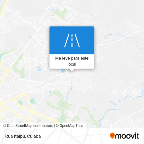 Rua Itaipu mapa