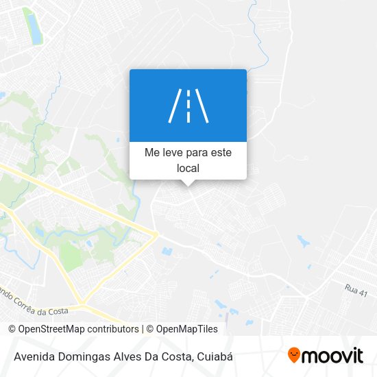 Avenida Domingas Alves Da Costa mapa