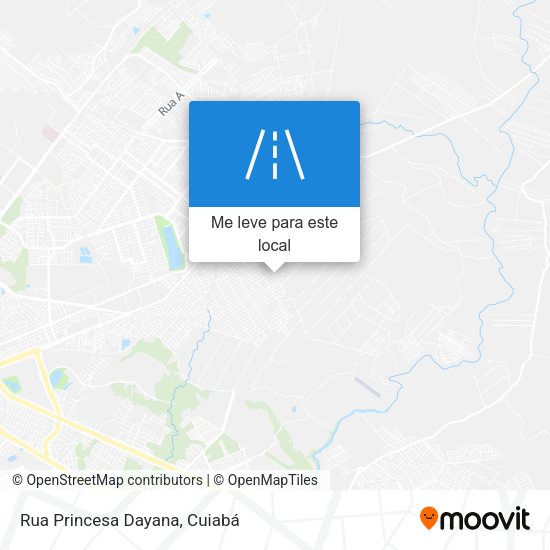 Rua Princesa Dayana mapa