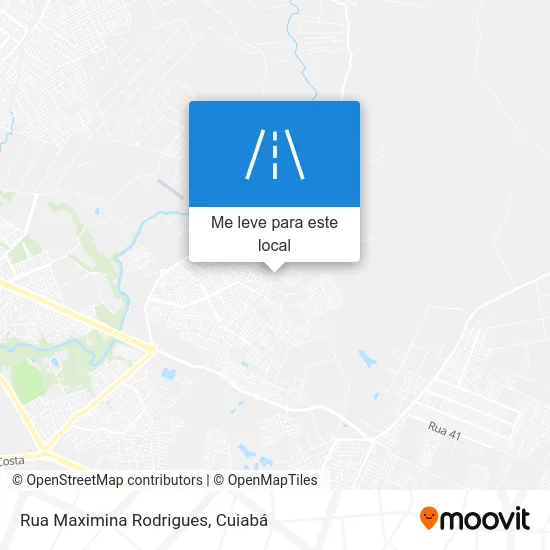 Rua Maximina Rodrigues mapa