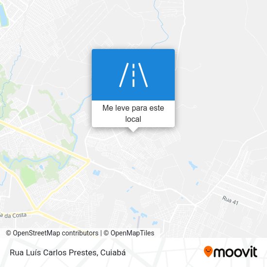 Rua Luís Carlos Prestes mapa