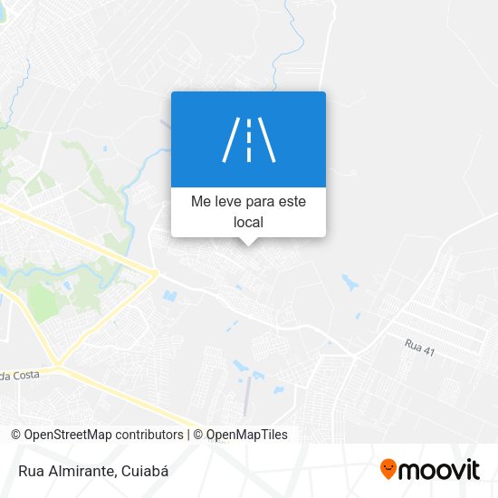 Rua Almirante mapa