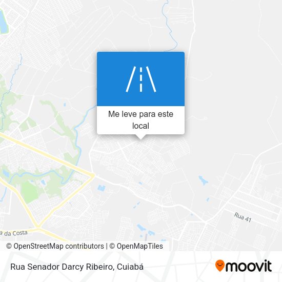 Rua Senador Darcy Ribeiro mapa