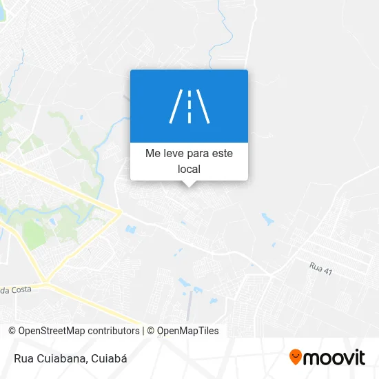 Rua Cuiabana mapa