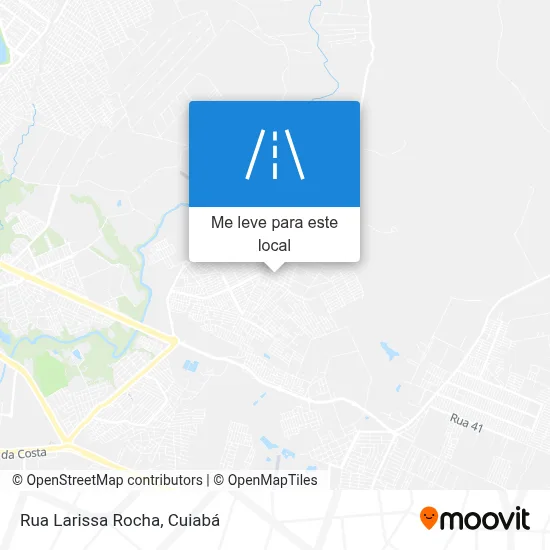 Rua Larissa Rocha mapa