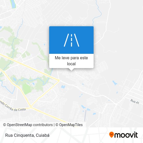 Rua Cinquenta mapa