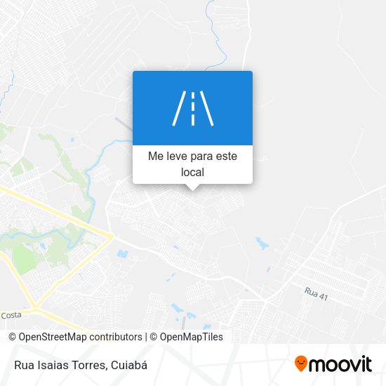 Rua Isaias Torres mapa
