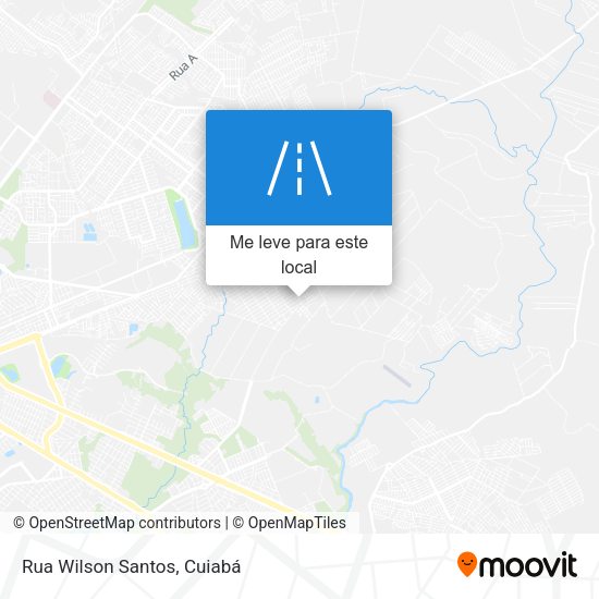 Rua Wilson Santos mapa