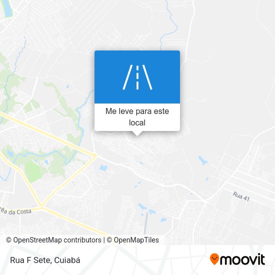 Rua F Sete mapa