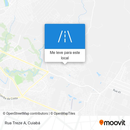 Rua Treze A mapa