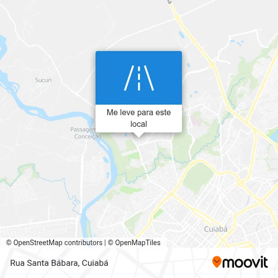 Rua Santa Bábara mapa