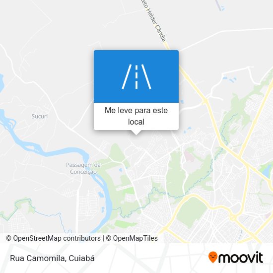 Rua Camomila mapa