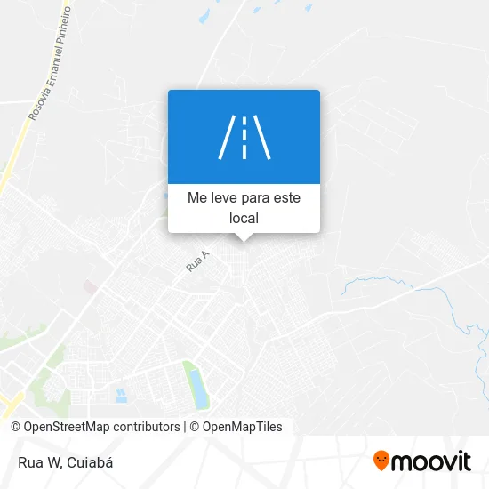 Rua W mapa