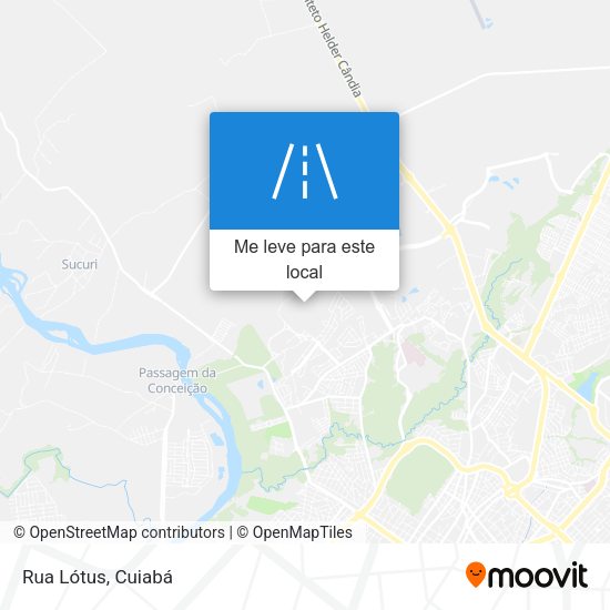 Rua Lótus mapa