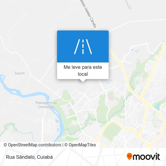 Rua Sândalo mapa