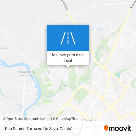 Rua Sabina Tomázia Da Silva mapa