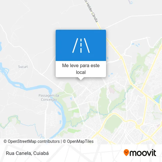 Rua Canela mapa