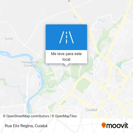 Rua Elis Regina mapa