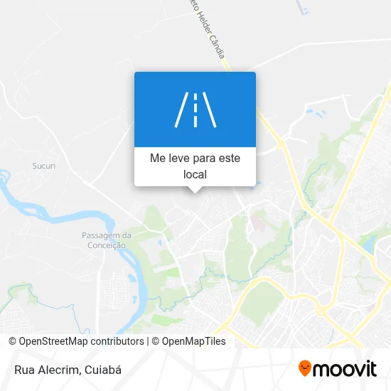 Rua Alecrim mapa