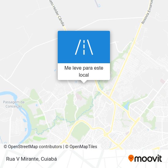 Rua V Mirante mapa