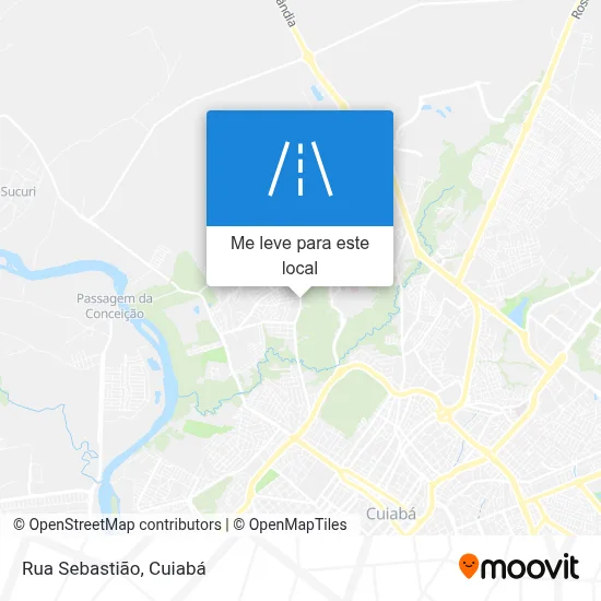 Rua Sebastião mapa