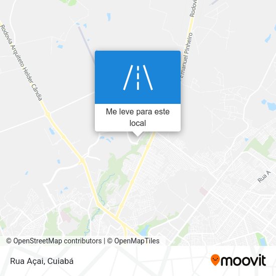 Rua Açai mapa