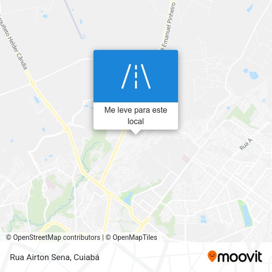 Rua Airton Sena mapa