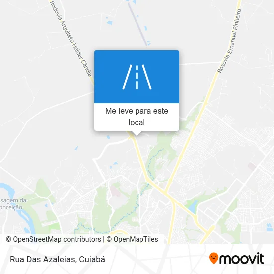 Rua Das Azaleias mapa