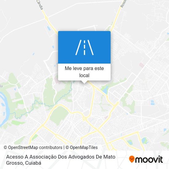 Acesso A Associação Dos Advogados De Mato Grosso mapa