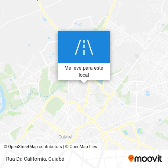 Rua Da California mapa